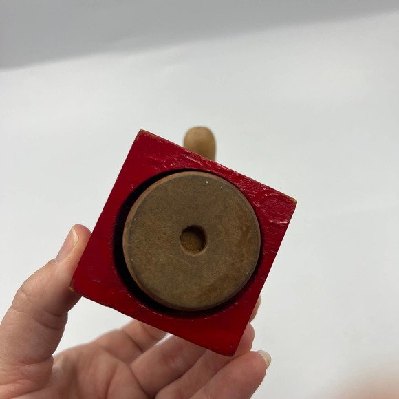 1950's Wood Push/Press-Up Kohner Dog Toy Trix Articulating Joints Dancing Stand - Picture 6 of 11